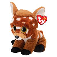 TY Мягкая игрушка Beanie Babies Оленёнок Buckley / цвет коричневый					